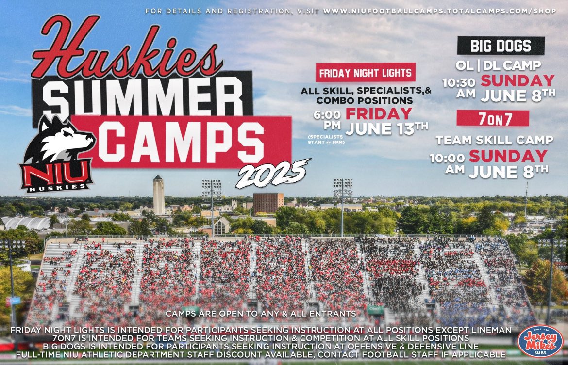 Eli Valencia (@elivalencia33) on Twitter photo Excited to compete today at NIU Big Dogs Camp!
<a href="/misterCoachZib/">Tommy Zbikowski</a> <a href="/Tom_barrett5/">Tom Barrett</a> <a href="/CoachGalante/">Dan Galante</a> <a href="/StPatrickFB/">Saint Patrick Football</a> <a href="/Coach_Jay53/">Justin Robinson</a> Excited to compete today at NIU Big Dogs Camp!
<a href="/misterCoachZib/">Tommy Zbikowski</a> <a href="/Tom_barrett5/">Tom Barrett</a> <a href="/CoachGalante/">Dan Galante</a> <a href="/StPatrickFB/">Saint Patrick Football</a> <a href="/Coach_Jay53/">Justin Robinson</a>