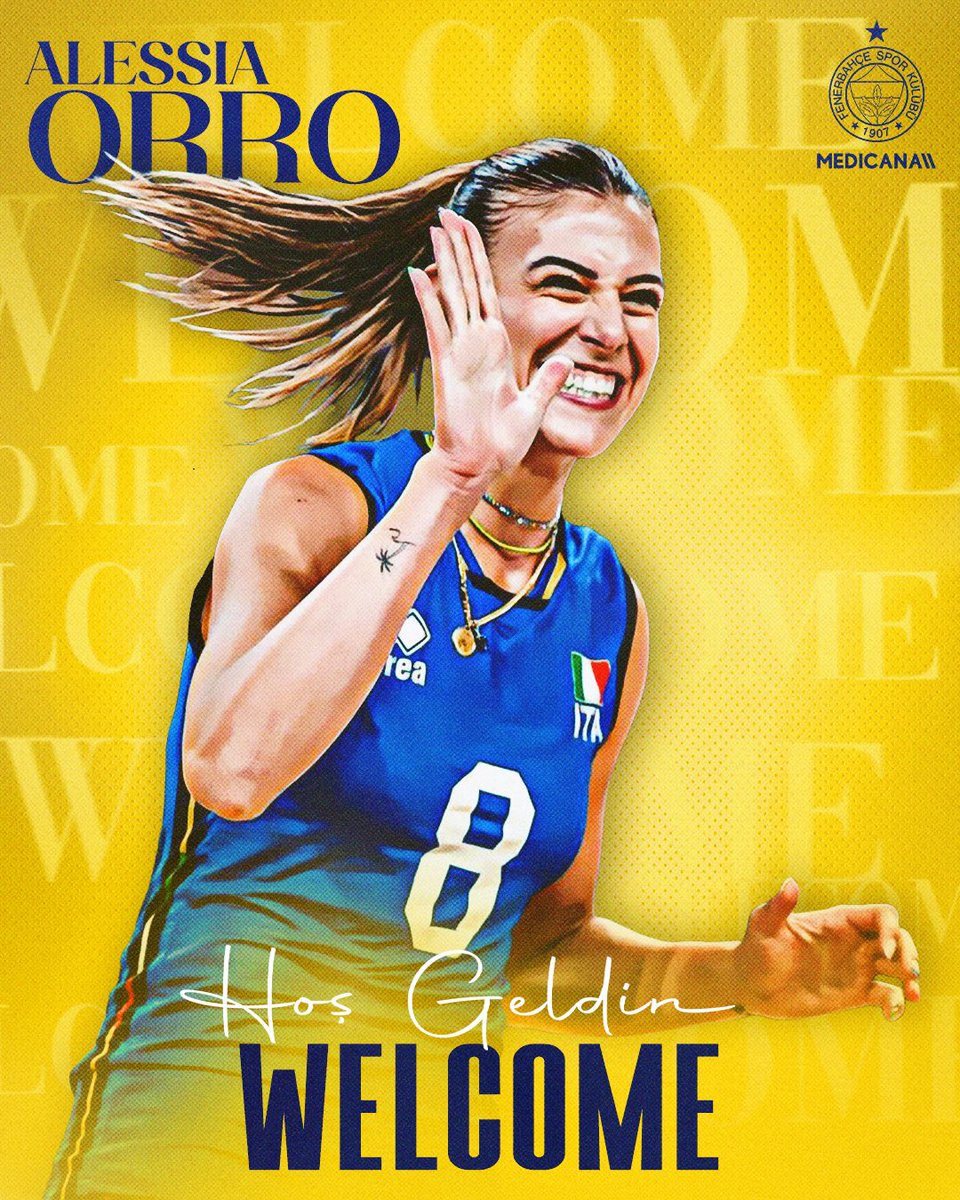 CoachRookie's tweet image. 💛💙 Alessia Orro has officially joined Fenerbahçe!

#SarıMelekler x #FenerbahçeMedicana
