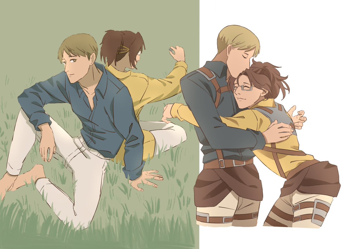 Cres2107's tweet image. #mobuhan #HangeZoe #AttackOnTitan 🌷
