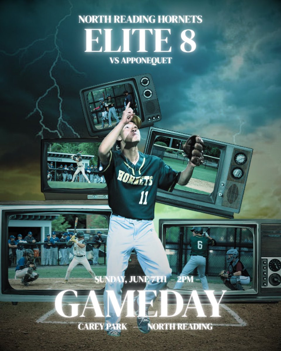 North Reading Baseball (@nrhsbaseball1) on Twitter photo GAME DAY! Hornets host a MIAA D3 Round of 8 game vs Apponequet!
First pitch from Carey Park at 2pm.
Tickets must be purchased using this GoFan link gofan.co/app/school/MA1…
<a href="/nrtranscript/">North Reading Transcript</a> @NRAthleticDir <a href="/northreadinghs/">NRHS</a> <a href="/MSONEWSports/">MSONEWSports</a> <a href="/BostonHeraldHS/">Danny Ventura</a> <a href="/GlobeSchools/">Boston Globe Schools</a> <a href="/BrianRoachJr/">Brian Roach, Jr.</a> GAME DAY! Hornets host a MIAA D3 Round of 8 game vs Apponequet!
First pitch from Carey Park at 2pm.
Tickets must be purchased using this GoFan link gofan.co/app/school/MA1…
<a href="/nrtranscript/">North Reading Transcript</a> @NRAthleticDir <a href="/northreadinghs/">NRHS</a> <a href="/MSONEWSports/">MSONEWSports</a> <a href="/BostonHeraldHS/">Danny Ventura</a> <a href="/GlobeSchools/">Boston Globe Schools</a> <a href="/BrianRoachJr/">Brian Roach, Jr.</a>