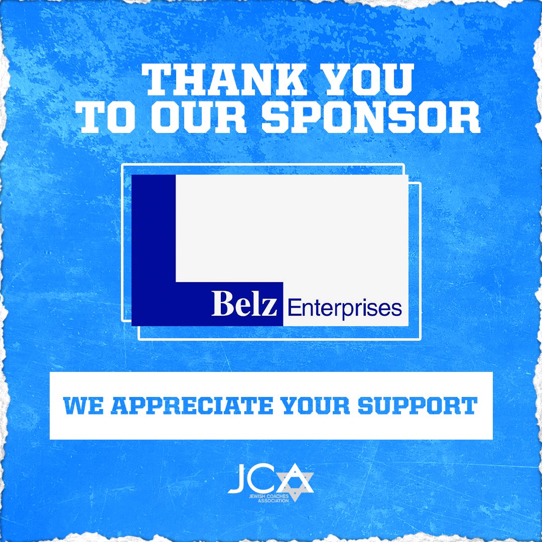 JewishCoaches's tweet image. Special thanks to Belz Enterprises for being our lead sponsor at tomorrow’s 2025 NACDA Breakfast in Orlando!
#JCA | #JewishCoaches | #NACDA2025
Looking to donate & support the JCA? Visit our website for more info: JewishCoaches.com