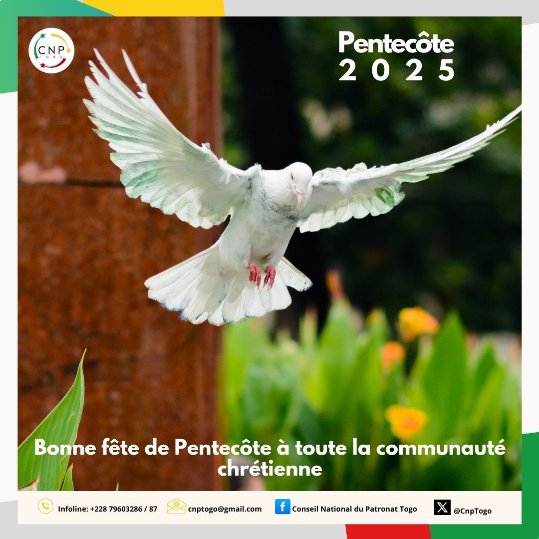 Bonne fête de Pentecôte !
En ce jour spécial, que l’esprit de paix, de sagesse et de partage vous accompagne et illumine vos projets. Que cette fête soit pour vous et vos proches un moment de sérénité et de renouveau.