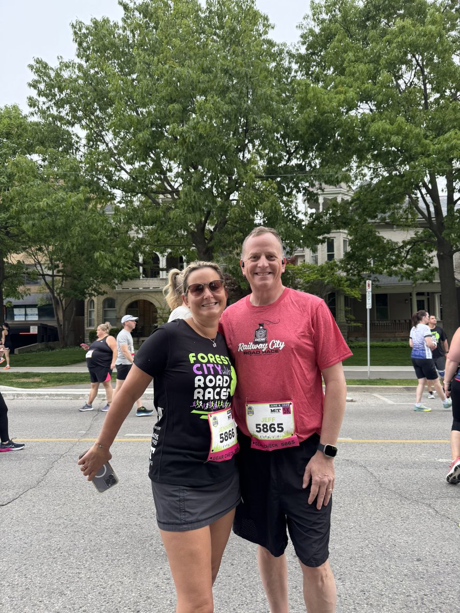 HonJeffYurek's tweet photo. Race season continues. Enjoying the Forest City 5K Road Race this morning. Great to have Mags home to cheer us on. @ForestCityRaces #Londonrun https://t.co/vljcs7RFLd