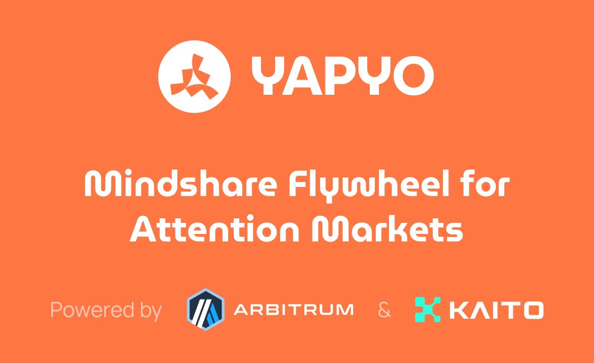 Something interesting popped up

A new Infofi project called <a href="/yapyo_arb/">YAPYO</a> 

Built on Arbitrum and powered by Kaito

Yapyo will monetize influence on X and redistribute rewards through their token buybacks.

Seems like Loudio opened the doors for more projects to experiment with the
