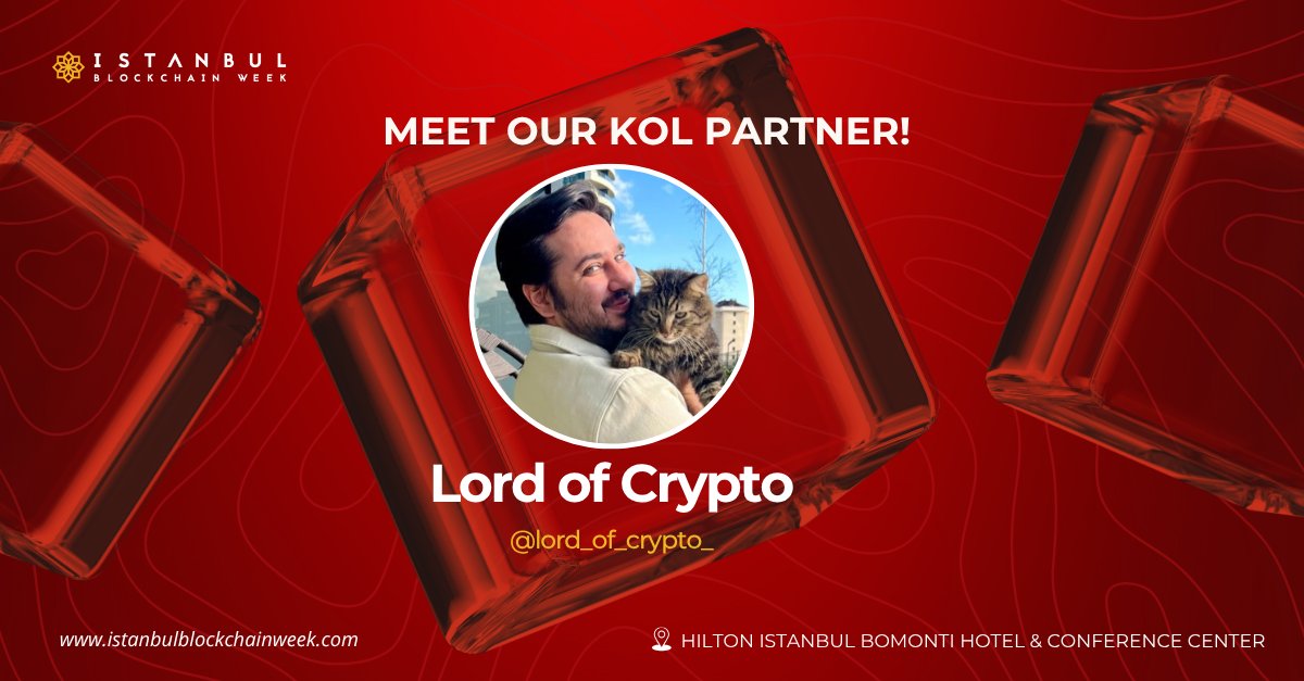 Istanbul Blockchain Week (@istanbulblockwk) on Twitter photo 🔥 Meet our KOL Partner for #IBW2025
We’re excited to welcome <a href="/lord_of_crypto_/">Lord of Crypto</a> as an official KOL Partner for IBW 2025!
Lord of Crypto has been in the game since 2017 and is known for some of the sharpest calls in the Turkish crypto scene. From a 280x on $PEPE to a $480K trade 🔥 Meet our KOL Partner for #IBW2025
We’re excited to welcome <a href="/lord_of_crypto_/">Lord of Crypto</a> as an official KOL Partner for IBW 2025!
Lord of Crypto has been in the game since 2017 and is known for some of the sharpest calls in the Turkish crypto scene. From a 280x on $PEPE to a $480K trade