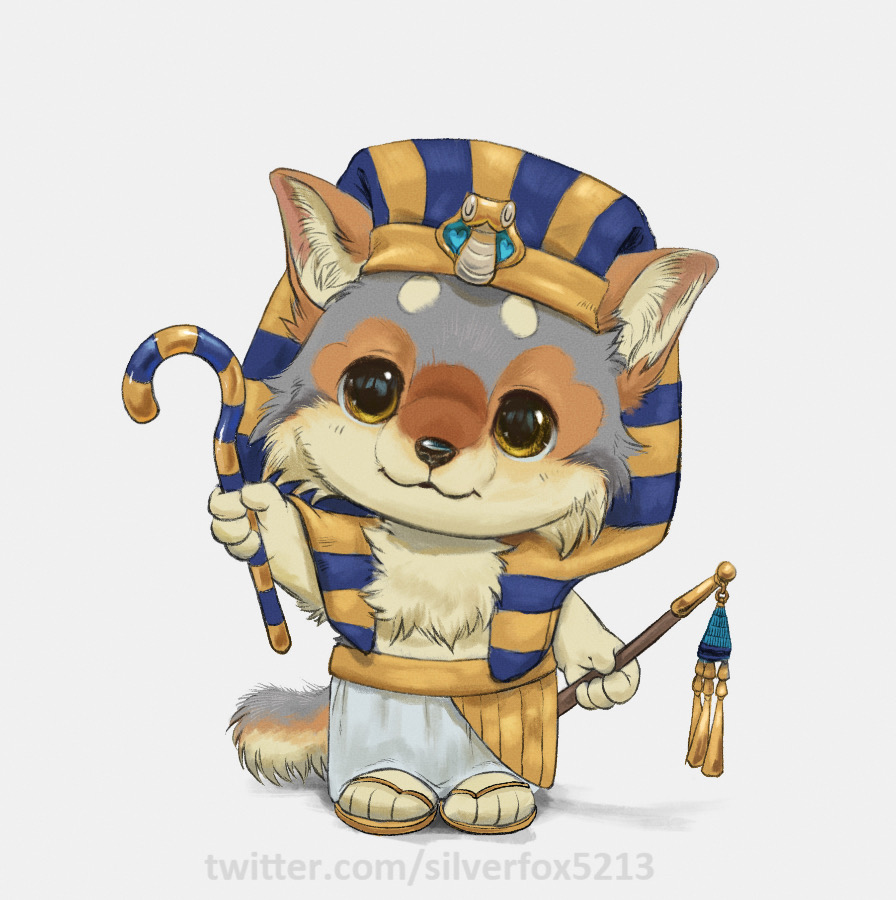 Lil Nug as a Pharaoh. Kwolfu or Tutanawoo?