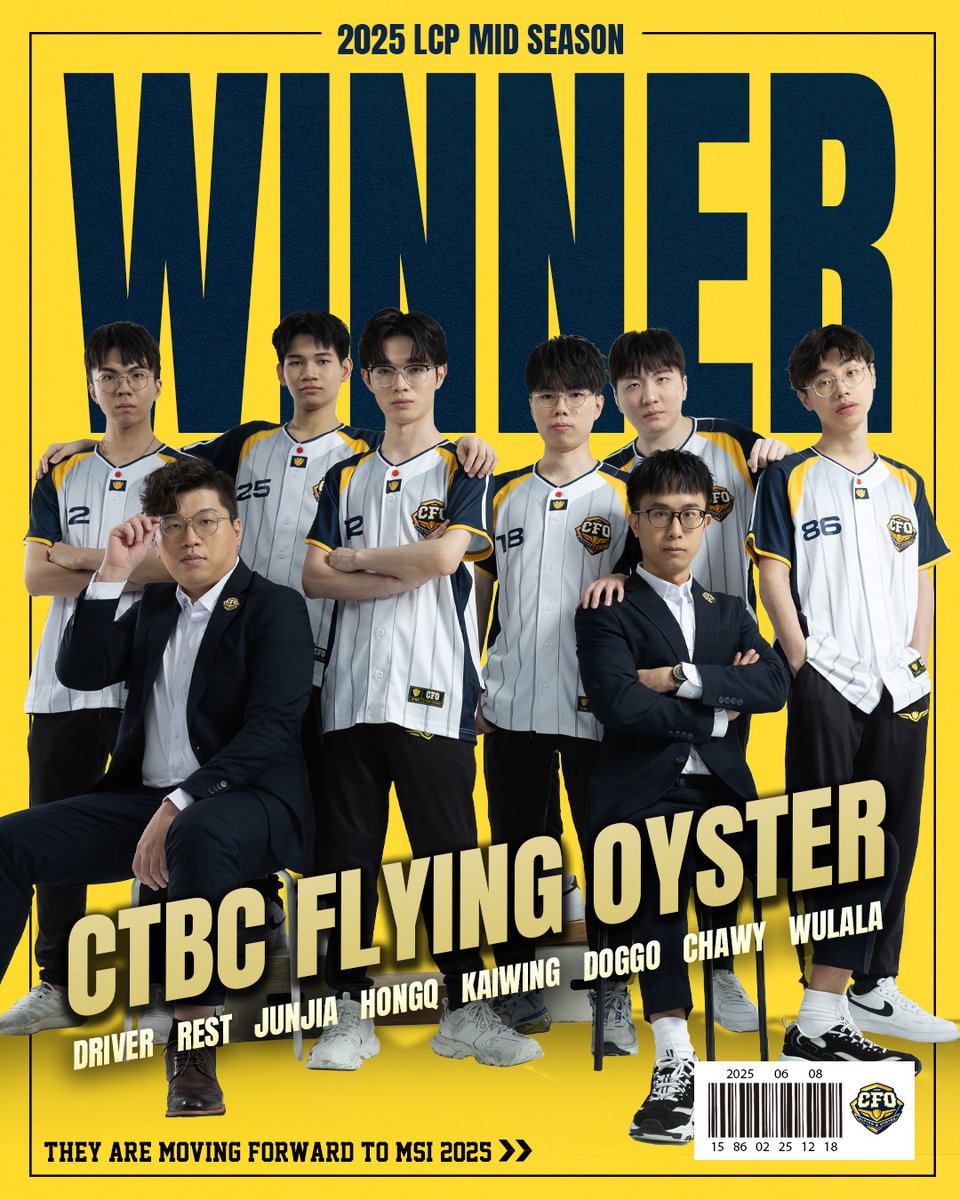 CTBC Flying Oyster(CFO) (@ctbc_cfo) on Twitter photo We did it #CFOWIN ! GAM pushed us to our limits. It takes a region to help us all become better and we are ready to show it at MSI! GGWP <a href="/GAMesportsVN/">GAM Esports VN 🇻🇳</a> Lets make some noise
#MadeForThisLCP #LoLPacific We did it #CFOWIN ! GAM pushed us to our limits. It takes a region to help us all become better and we are ready to show it at MSI! GGWP <a href="/GAMesportsVN/">GAM Esports VN 🇻🇳</a> Lets make some noise
#MadeForThisLCP #LoLPacific