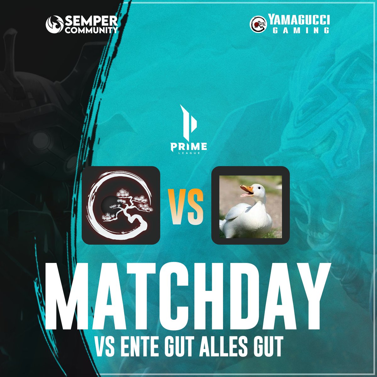 Yamagucci Gaming (@yamaguccigaming) on Twitter photo 【#MATCHDAY】🌸
Heute gibt’s keine Gnade im Teich - Wir servieren: Ente kross.
🏆 <a href="/PrimeLeague/">Die Techniker Prime League</a>
🆚 Ente Gut Alles Gut!
🕓 17:00 Uhr
<a href="/SemperCommunity/">Semper</a> <a href="/PrimeLeague/">Die Techniker Prime League</a> 【#MATCHDAY】🌸
Heute gibt’s keine Gnade im Teich - Wir servieren: Ente kross.
🏆 <a href="/PrimeLeague/">Die Techniker Prime League</a>
🆚 Ente Gut Alles Gut!
🕓 17:00 Uhr
<a href="/SemperCommunity/">Semper</a> <a href="/PrimeLeague/">Die Techniker Prime League</a>