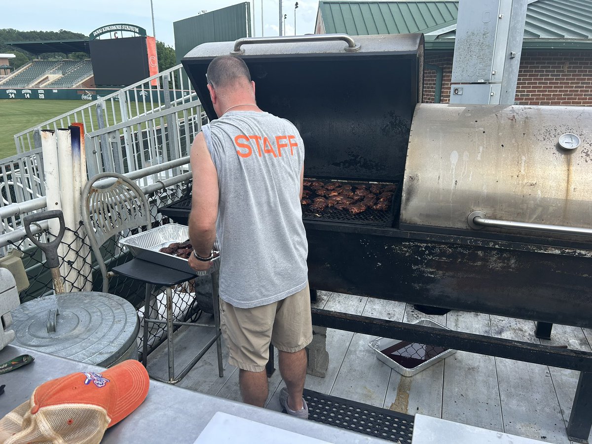 Cooked off the last of the food for the season yesterday and took it to our Clemson fire department.