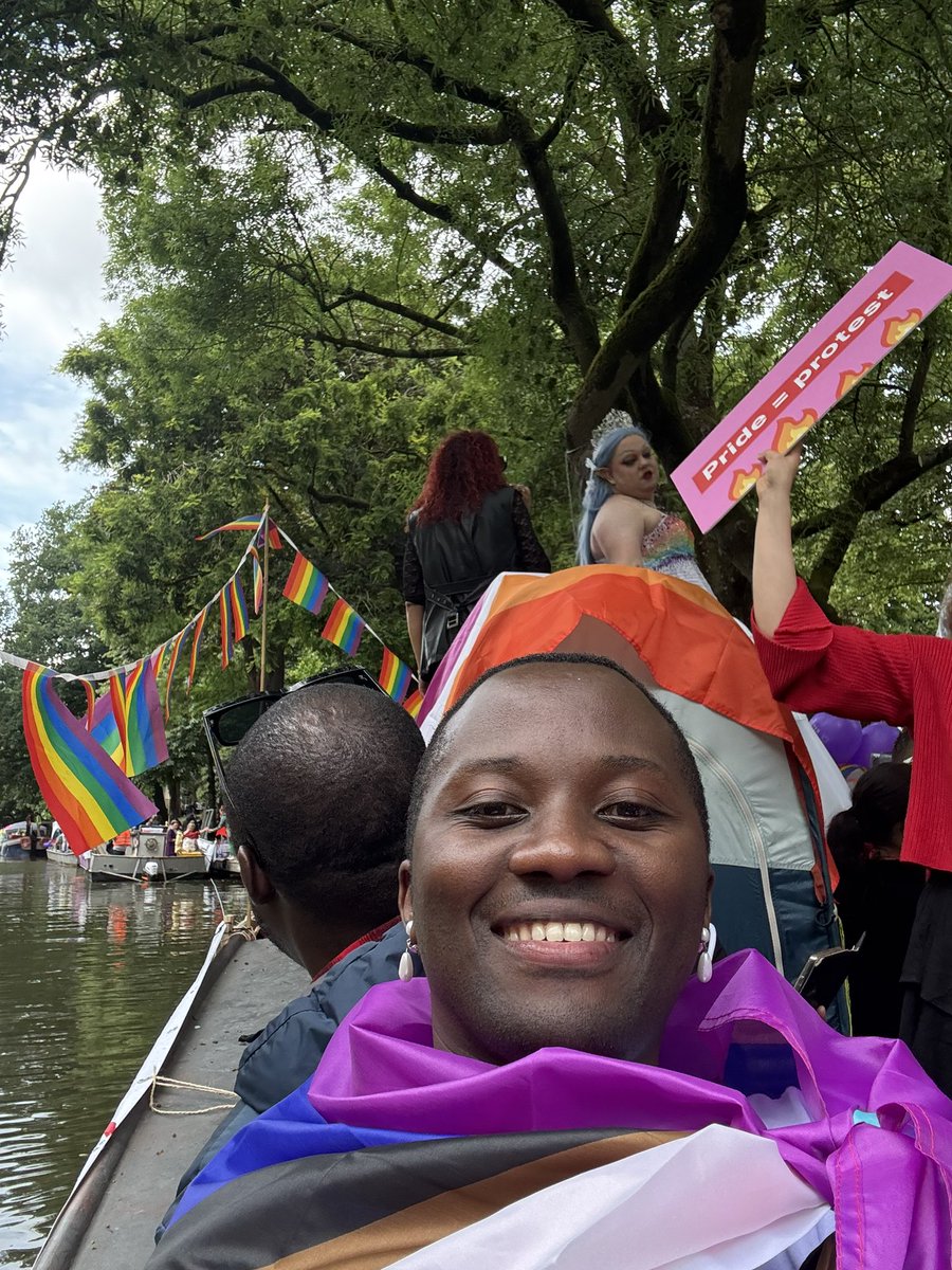 MasandaWycliff's tweet photo. #utrechtpride Loud Out &amp; Proud Ugandan Bisexual https://t.co/A3VNVT7b4N