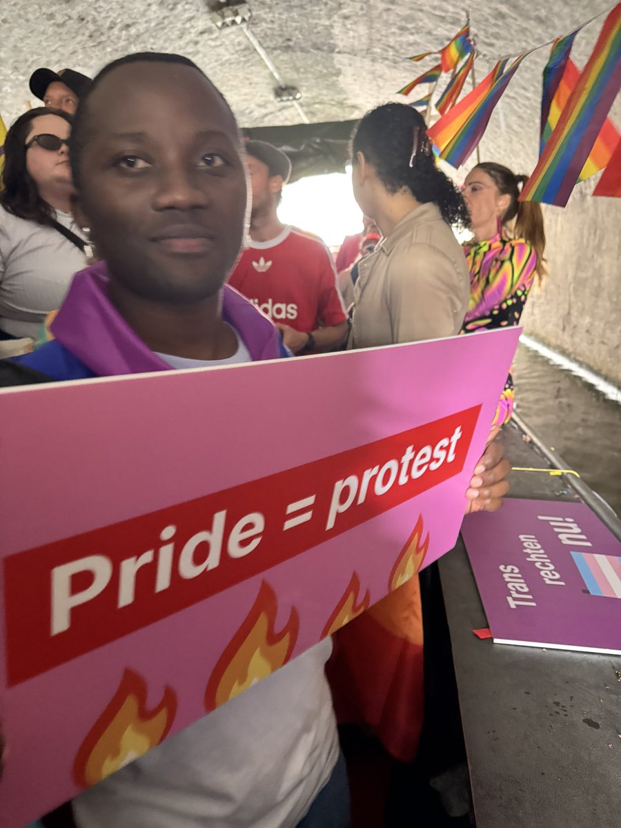 MasandaWycliff's tweet photo. #utrechtpride Loud Out &amp; Proud Ugandan Bisexual https://t.co/A3VNVT7b4N
