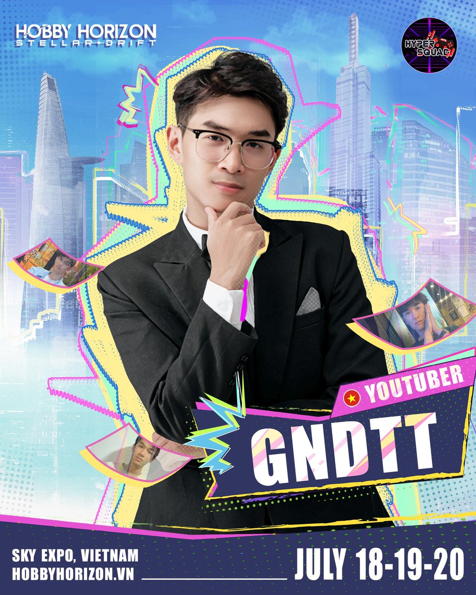 hobby_horizon's tweet image. 『 𝐇𝐇𝟐𝟓: 𝐆𝐍𝐃𝐓𝐓 - 𝐘𝐎𝐔𝐓𝐔𝐁𝐄𝐑 』🪐
At the upcoming HH25, GNDTT will be making an appearance and interacting with both Hốp Pi Con and HyperCon 🪇
── ✧ ˙ ̟ ── ✧
𝐇𝐎𝐁𝐁𝐘 𝐇𝐎𝐑𝐈𝐙𝐎𝐍 𝟐𝟎𝟐𝟓
July 18-20 | Sky Expo, HCMC, Vietnam
#HH25 #HobbyHorizon
