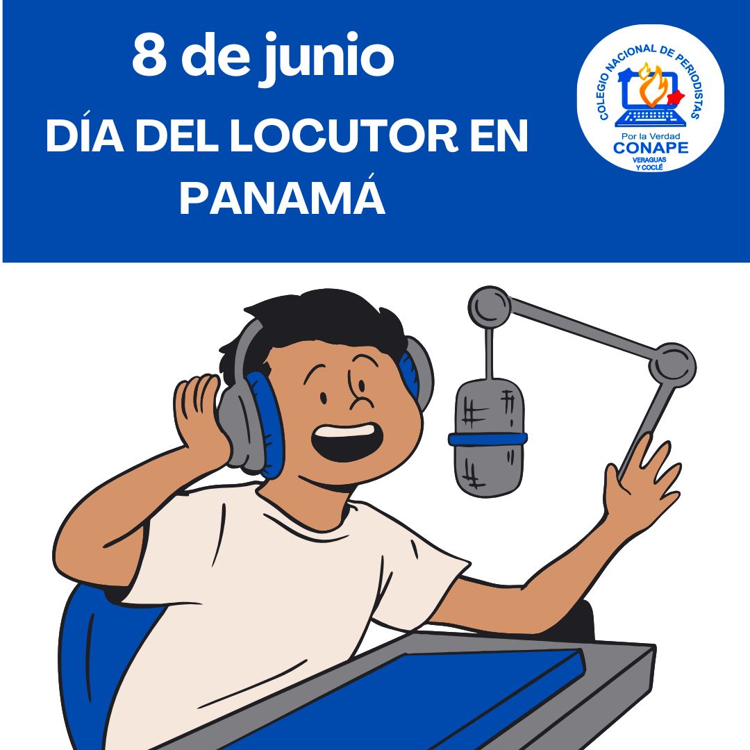 conapevercoc's tweet image. Feliz Día del Locutor en Panamá, esta fecha se conmemora cada segundo domingo de junio y fue establecida mediante el Decreto Ejecutivo número 47 del 27 de junio de 1988, con el objetivo de rendir homenaje a los profesionales de la radiodifusión.
#Conape #Coclé #Veraguas