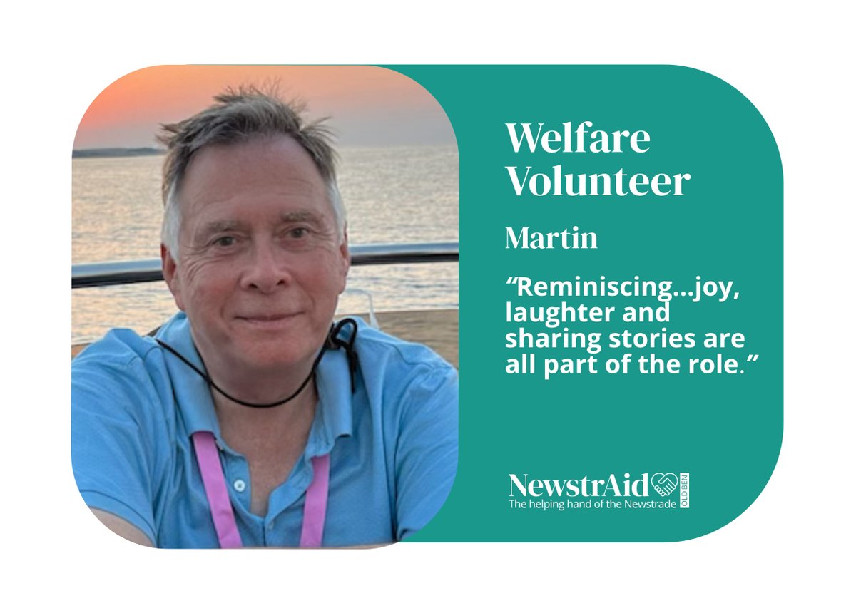 Martin agrees one of the best things about being a Welfare Volunteer is how rewarding the role can be whether calling or visiting beneficiaries for a chat. 

Find out more:  newstraid.org.uk/welfare-volunt…  or contact Mail@newstraid.org.uk

#WelfareVolunteers #GetInvolved #VolunteersWeek