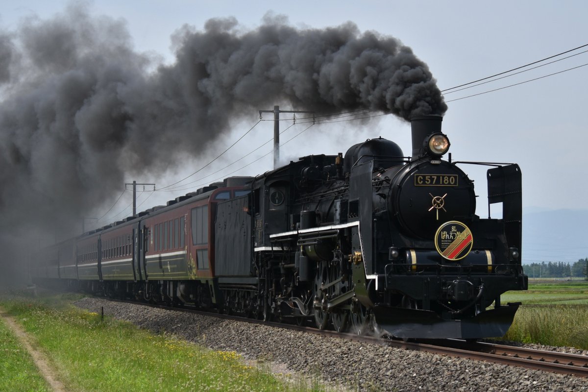 Keiyo_Freight's tweet photo. 2025.6.8 C57-180 ばんえつ物語号
@徳沢〜上野尻 (郡岡カーブ)
@尾登〜荻野 (利田踏切)
@山都〜喜多方 (一ノ戸川橋梁)
@笈川〜堂島 (第2学校踏切) https://t.co/0deeSmre88