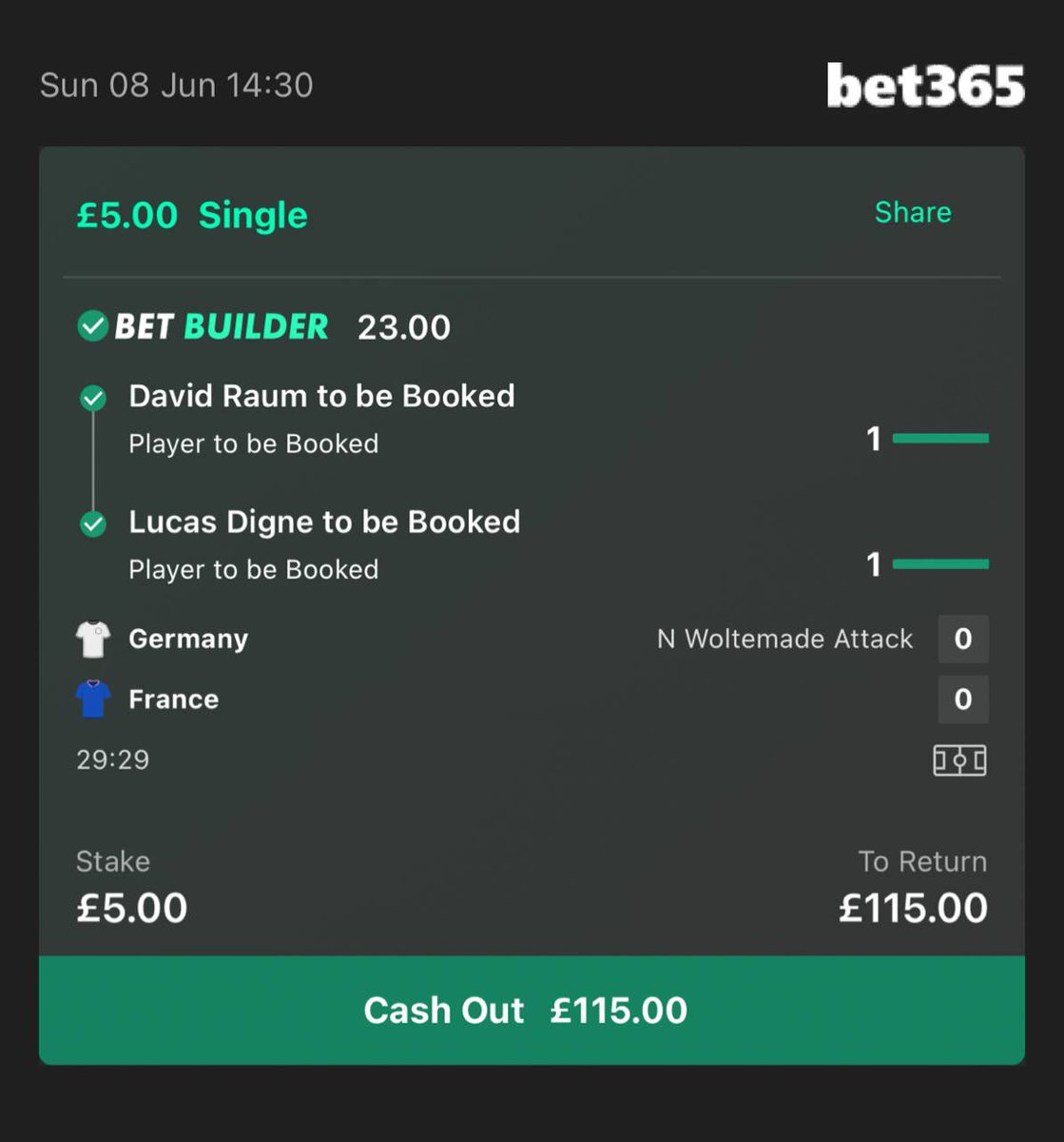 bet_with_benny's tweet photo. 💥💥 HUGGGEEE WINNER ALERT 🟨🟨

22/1 CARD DOUBLE LANDS FIRST HALF BOOOSSSHHHHH🔥🔥✅✅

2 days in a row I’ve hit card winners in the first half… DON’T MISS THE BIG GAME @ 8pm TONIGHT 

(Link in comments + FREE TIP) 😍😍😍😍😍😍😍😍😍😍😍😍 https://t.co/8gqE5YB4q9