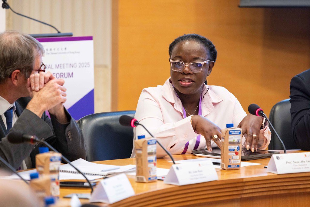 aba_amfo's tweet photo. Honoured to speak at the #WUN2025 Presidents Forum in Hong Kong on how universities can better serve society through impactful research &amp; community engagement.
Grateful to be elected Vice-Chair of the WUN Partnership Board. ⁦@UnivofGh⁩ ⁦ https://t.co/L0yv76UObl