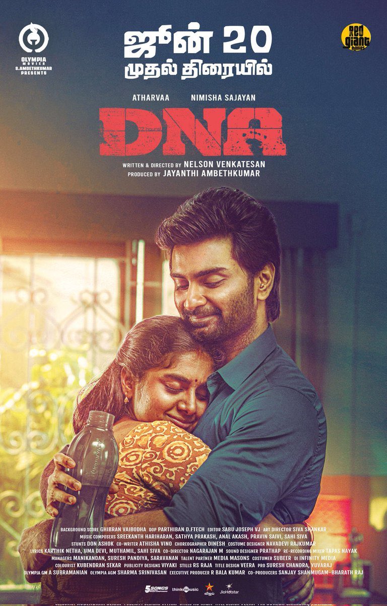 #DNA Releasing June 20 in theatres near you 
<a href="/RedGiantMovies_/">Red Giant Movies</a> <a href="/Atharvaamurali/">Atharvaa</a>