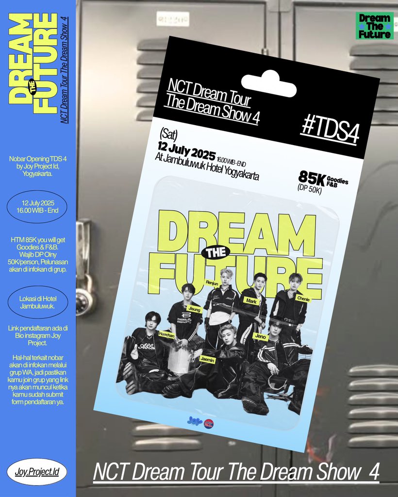 joyprojectid's tweet photo. THE DREAM SHOW 4 ERA IS COMING ALL ❤️‍🔥

🗓️ Sabtu, 12 Juli 2025
🧾 Rp 85.000 (Goodies, F&amp;B) 
📺 Di Jambuluwuk Hotel
🕰️ 16.00 - Gempor &amp; Suara kamu habis
🧢 Dresscode tba 

🍎https://t.co/ye5XJcg2Y6🍎

Media partner : 
@jogjakpopermedia 

#THEDREAMSHOW4 #DREAMTHEFUTURE https://t.co/OCPlALS7Oj