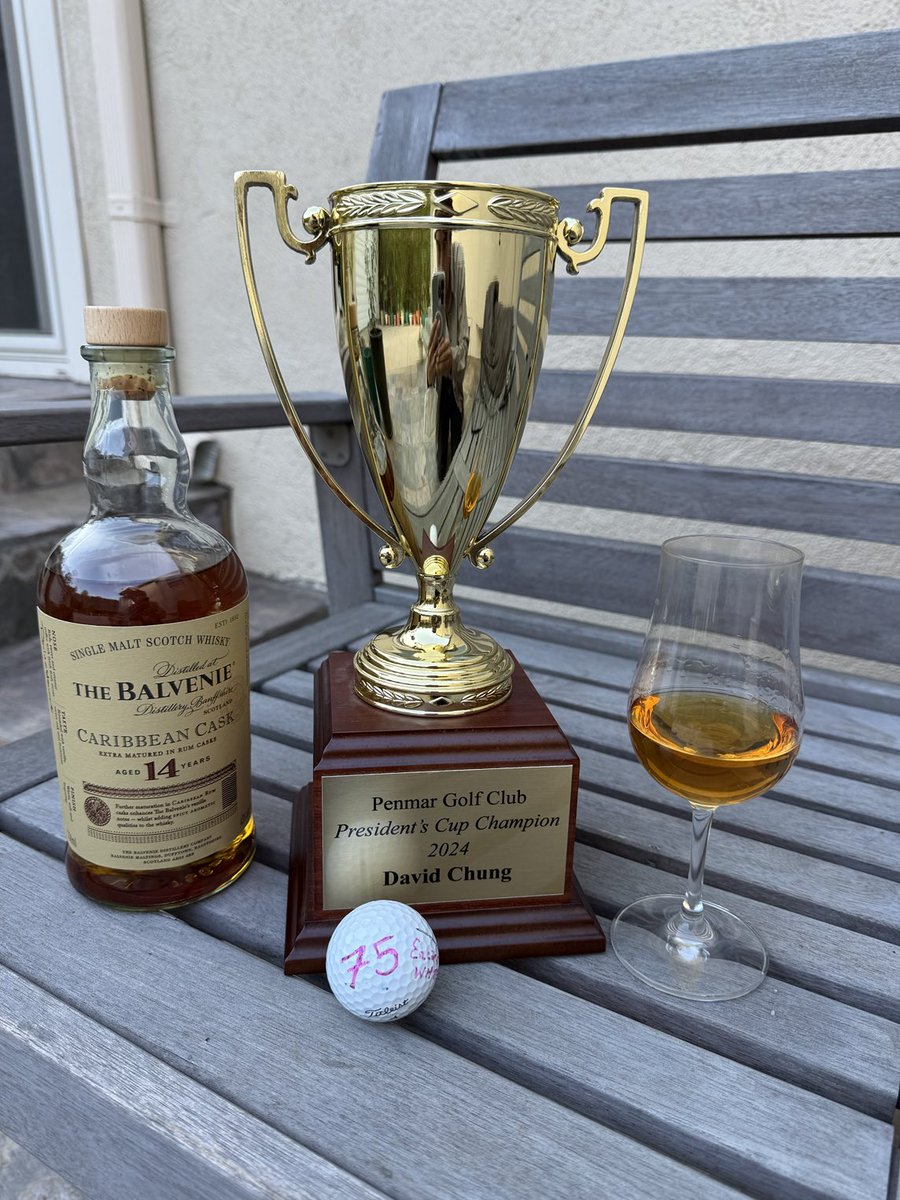 David Saito-Chung (@saitochung) on Twitter photo Organizing a #golf #tournament is hard work, entails #patience So I am grateful to have received the 2024 #Penmar Presidentās Cup trophy on Saturday, months after winning 6 straight matches in the 64-player event. Celebrated w/ a wondrous #dram of ā¦<a href="/BalvenieUS/">The Balvenie US</a>ā© whisky Organizing a #golf #tournament is hard work, entails #patience So I am grateful to have received the 2024 #Penmar Presidentās Cup trophy on Saturday, months after winning 6 straight matches in the 64-player event. Celebrated w/ a wondrous #dram of ā¦<a href="/BalvenieUS/">The Balvenie US</a>ā© whisky