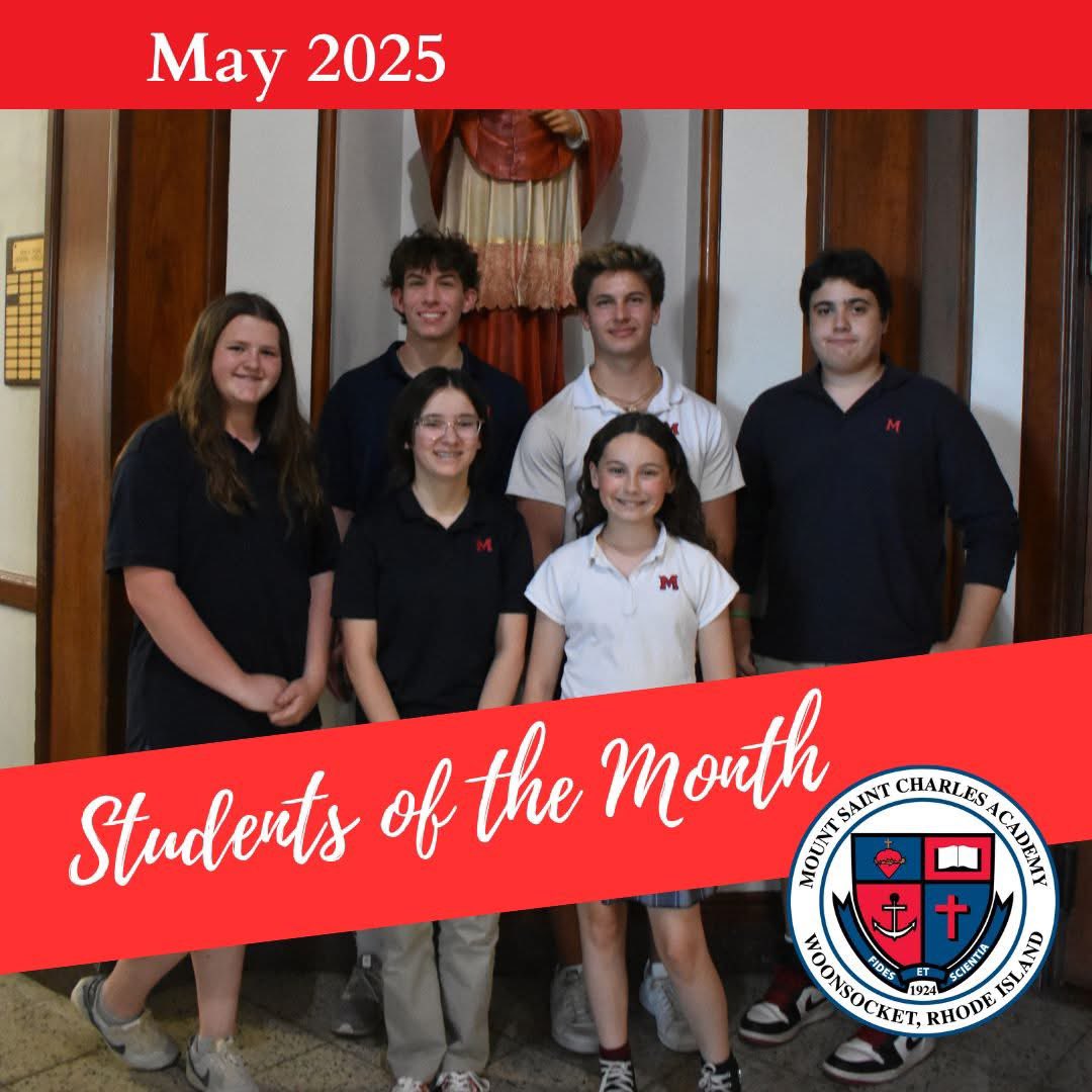 Congratulations to our May Students of the Month, who were recognized for being Charism Keepers! 

Grade 6 - Gianna Ciccone
Grade 7 - Hadley McGrail
Grade 8  - Anaya Roy
Grade 9 - Stefan Iacuone
Grade 10 - Collin Butash 
Grade 11 - Jack McHyman
Grade 12 - Addie Stojanowski