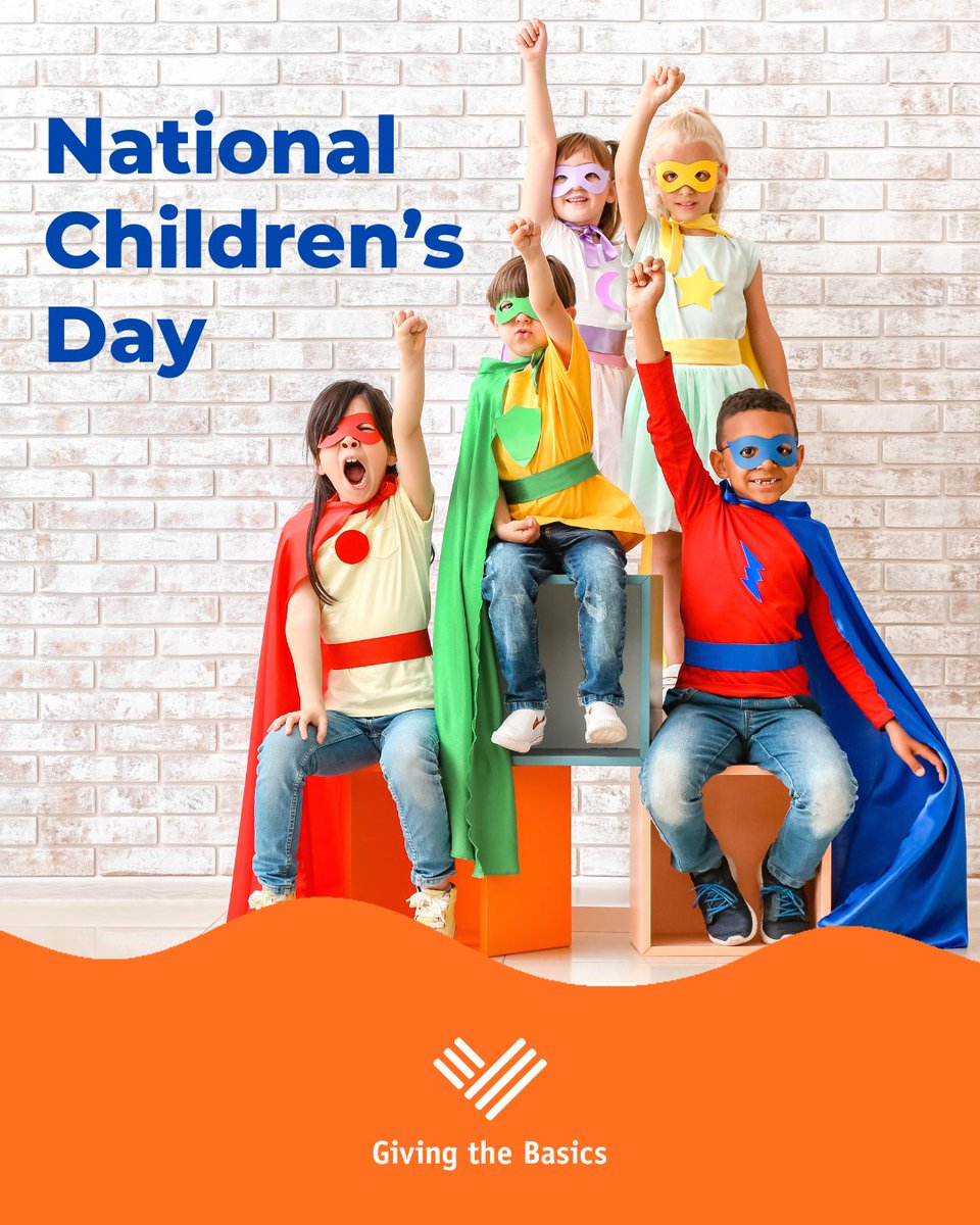 🦸‍♂️ Every Child Deserves to Feel Like a Hero 🦸‍♀️
Celebrate National Children’s Day by helping every child feel cared for, confident, and ready to take on the world 👉 givingthebasics.org

#NationalChildrensDay #HygieneIsHope #ConfidentKids #EveryChildMatters #SuperKids