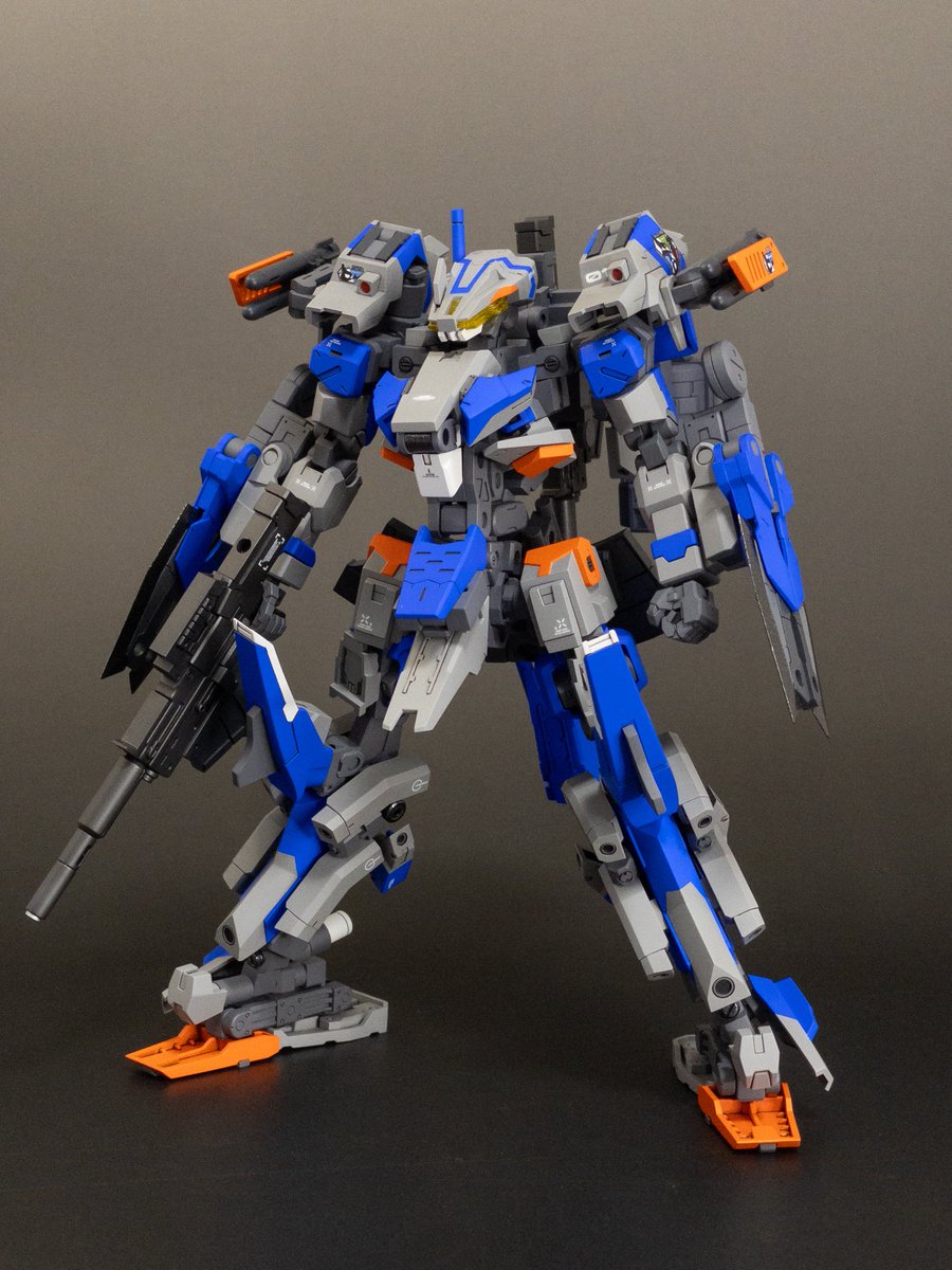 WL_SUNLIGHT's tweet photo. 「イヴァポレート」完成しました！
オレンジキャバリアー参加作品です！
参加師団:セイレーン
No.01
#オレンジキャバリアー
#フレームアームズ https://t.co/xhfqVJ3S5E