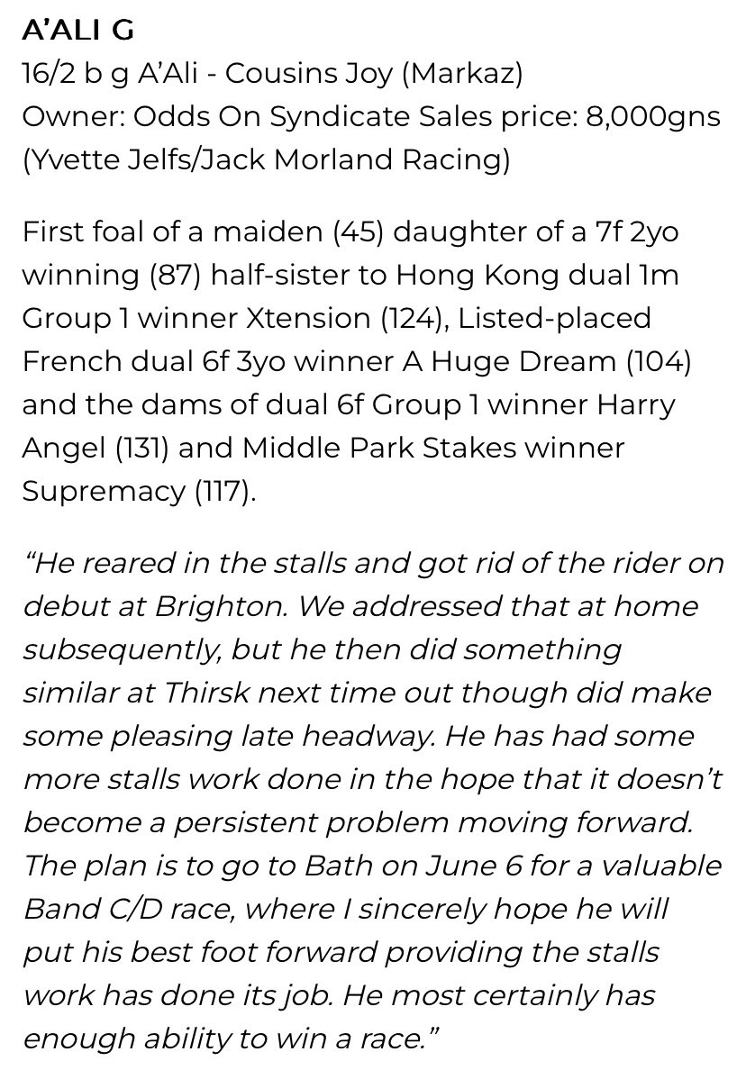 DanBriden's tweet image. Charlie Clover hadn’t trained a winner when we spoke last week. He has now trained three in four days, including the very well placed A’Ali G to win a valuable seller at Goodwood today.