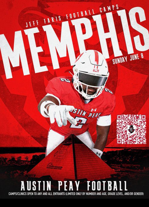 JD Donaldson 2027 (@jd_donaldson7) on Twitter photo I will be at the Austin Peay camp today. Looking forward to competing.
<a href="/Coach_Shugg/">Shane “Shugg” Tucker</a> <a href="/coachsauce__/">Rodney Saulsberry Jr.</a> <a href="/CoachBradGovs/">Antonio Bradford</a> <a href="/RobbyDonaldson/">Robby Donaldson</a> I will be at the Austin Peay camp today. Looking forward to competing.
<a href="/Coach_Shugg/">Shane “Shugg” Tucker</a> <a href="/coachsauce__/">Rodney Saulsberry Jr.</a> <a href="/CoachBradGovs/">Antonio Bradford</a> <a href="/RobbyDonaldson/">Robby Donaldson</a>