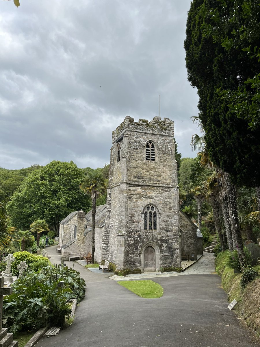 EvocativeCorn's tweet image. St Just in Roseland Church - one of the most beautiful in #Cornwall. And great walks surrounding it!