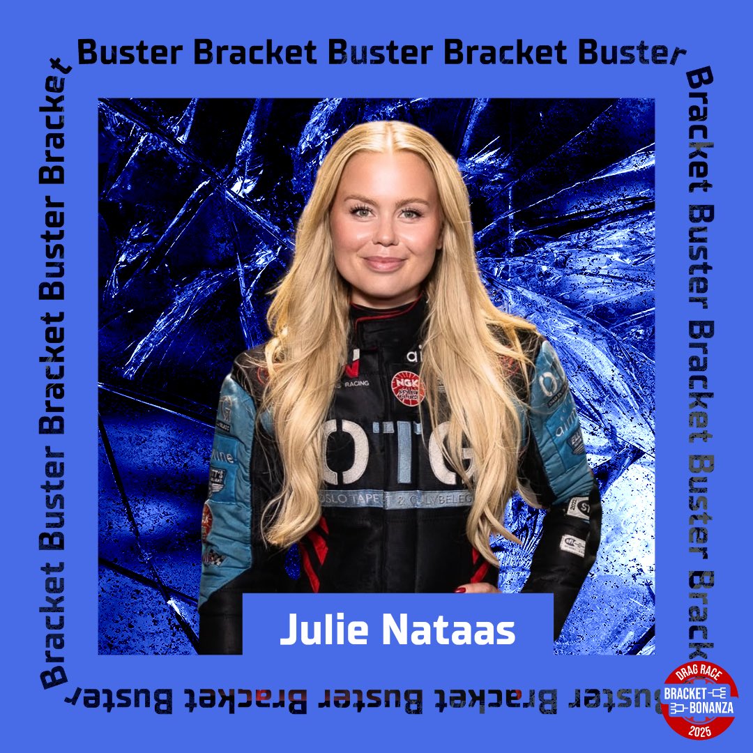 dragracebb's tweet photo. Julie Nataas with a fantastic #BracketBusting Funny Car career start at the @NHRA #ThunderValleyNats! She just busted 92.55% of DRBB players’ brackets by knocking @FastJackBeckman out in E1. Beckman was the 2nd most picked driver to win in Funny Car. ‼️
https://t.co/XuYMUbAvCY https://t.co/MRpj9eSGkI