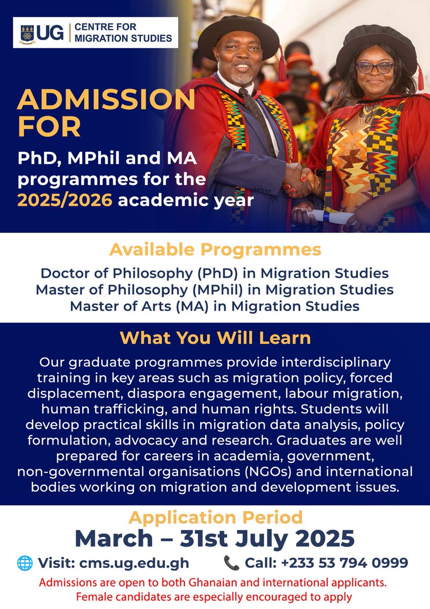 We invite applications to our graduate programmes from individuals from diverse academic and professional backgrounds with a strong interest in migration, policy research, development and social transformation.

International students are encouraged to apply. 

#CMS_UG