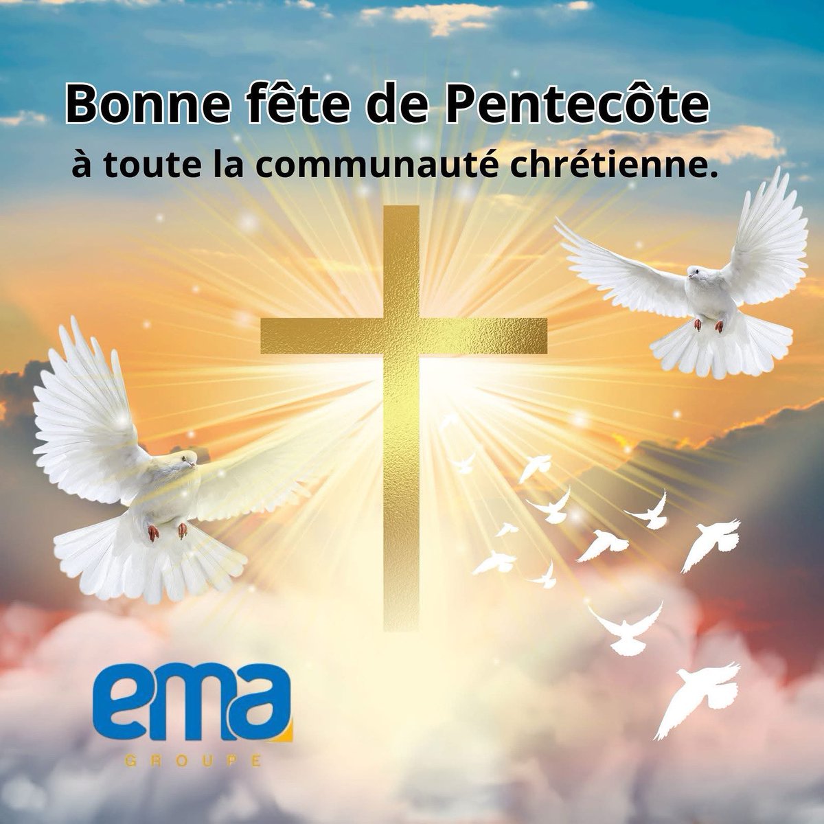 Groupe EMA vous souhaite une Pentecôte bénie. Que cette journée soit remplie de paix, de foi et d’inspiration.
#Pentecôte2025 #GroupeEMA