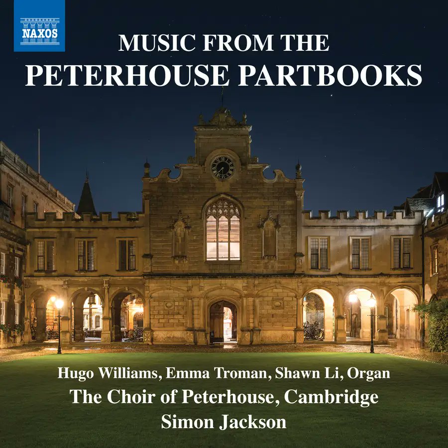 PeterhouseChoir's tweet image. Evensong for #Pentecost includes Thomas Wilson's setting of the Magnificat and Nunc Dimittis, which features on our forthcoming album, due for release in August with @naxosmusic
We'll also be singing Tallis 'Loquebantur variis linguis'
All welcome - @Peterhouse_Cam Chapel 6pm