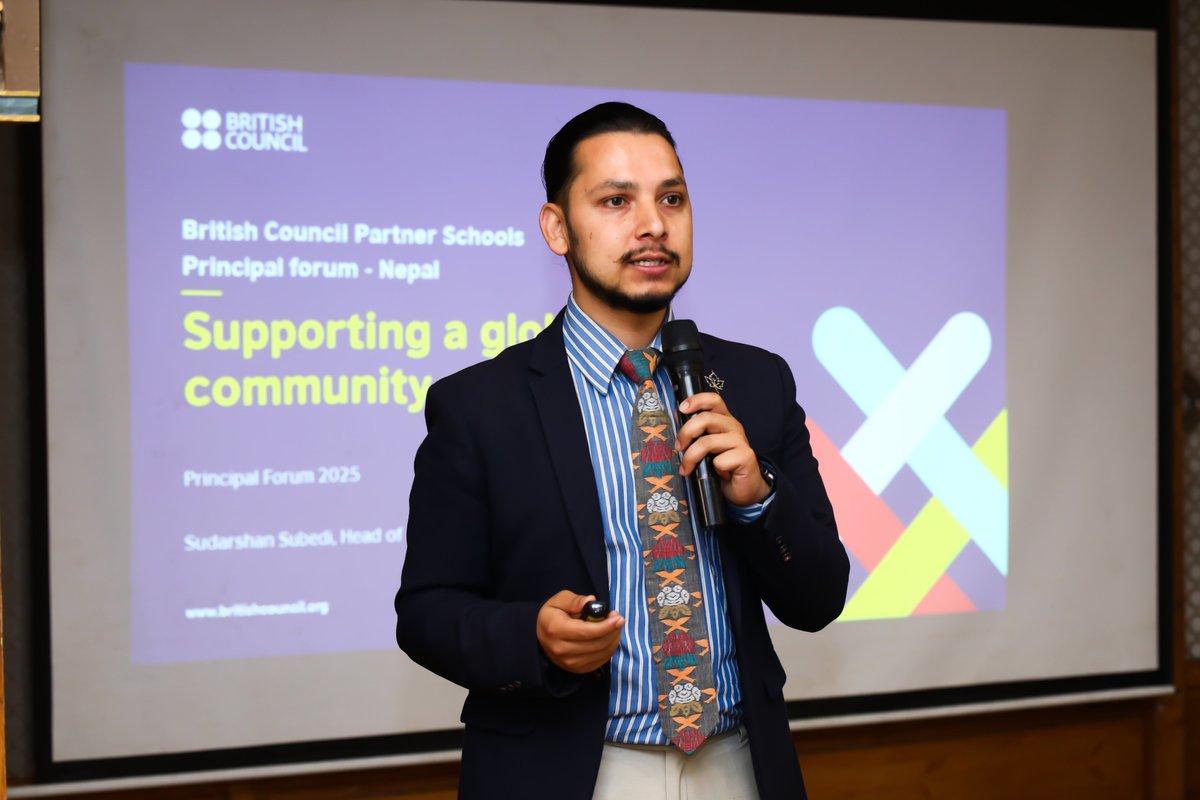 In 2014, a young student, Sudarshan Subedi, arrived at the British Council #Nepal office to participate in the Wall of Hope programme. Inspired, he introduced our International School Award (ISA) to his school, where he had studied for 12 years. He volunteered as the ISA