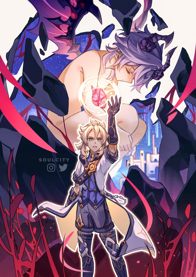 soulc1ty's tweet image. Witness, my grand endeavor!

#Genshinlmpact #原神 #Albedo #Durin