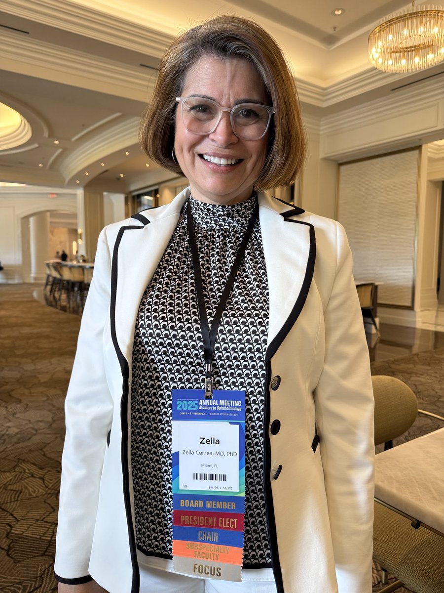 JWHarbourMD's tweet image. Congratulations to Dr. Zelia Correa, the next president of the Florida Society of Ophthalmology!