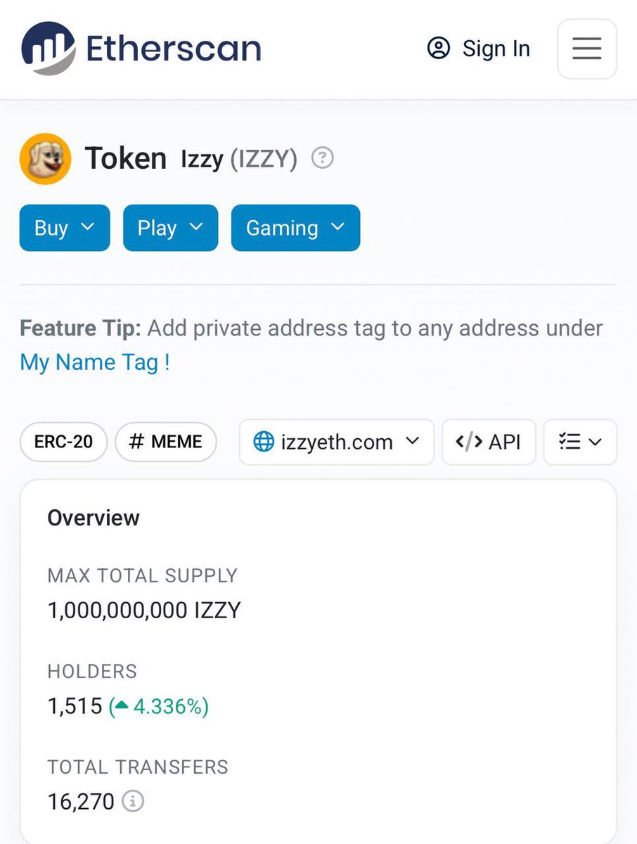$IZZY has crossed 1500 holders! 🐕🐾