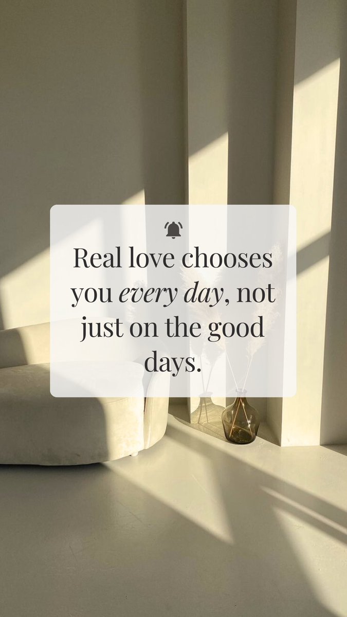 callmeELA_'s tweet photo. 𝐊𝐧𝐨𝐰 𝐘𝐨𝐮𝐫 𝐖𝐨𝐫𝐭𝐡

In love, never settle for half-hearted effort or unclear intentions. The right person will value you, respect you, and meet you where you are.

You deserve connection, not confusion. Choose love that feels like peace—not a project. https://t.co/N8hhc6oydn