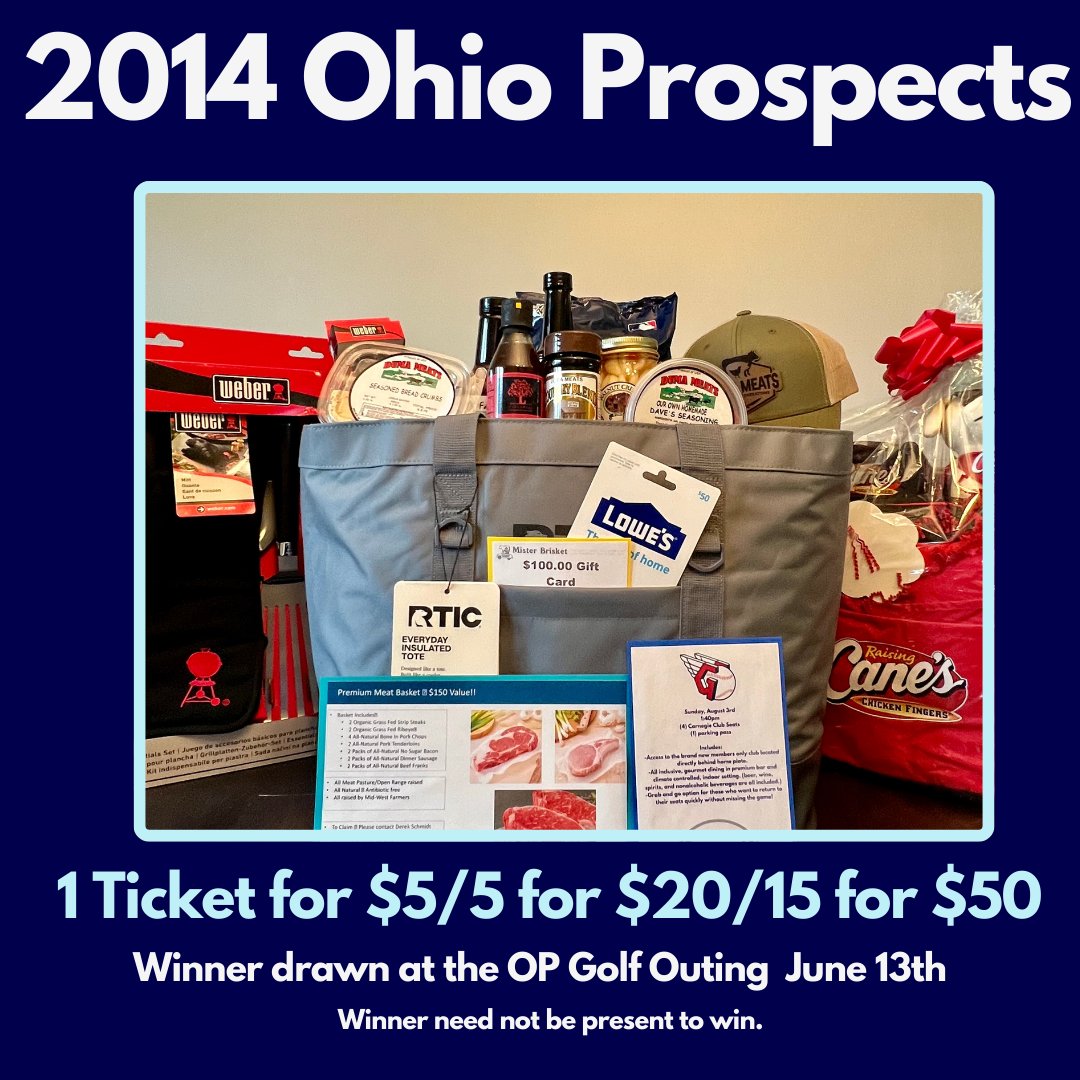 OhioProspects's tweet photo. Support your 2014 Ohio Prospects!

Contact Kelly Walker for tickets: kriegling@yahoo.com https://t.co/6g3ucIvc6P