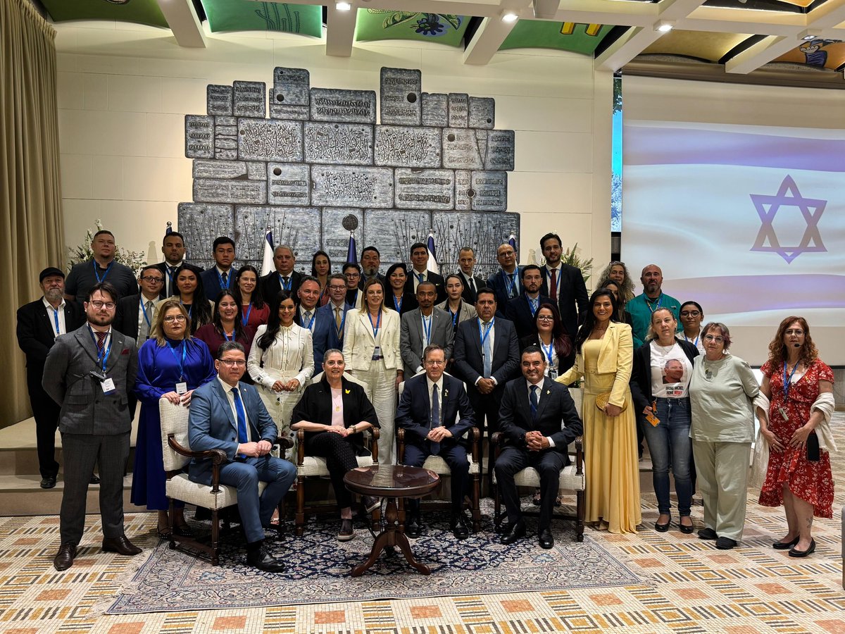Office of the President of Israel (@israelpresident) on Twitter photo This morning, President <a href="/Isaac_Herzog/">ืืฆืืง ืืจืฆืื Isaac Herzog</a> and First Lady Michal Herzog, met with a high-level delegation of political and civil society leaders from across Brazil, led by Wanderlei Barbosa Castro, Governor of Tocantins, and Marcos Josรฉ Rocha dos Santos, Governor of Rondรดnia. They This morning, President <a href="/Isaac_Herzog/">ืืฆืืง ืืจืฆืื Isaac Herzog</a> and First Lady Michal Herzog, met with a high-level delegation of political and civil society leaders from across Brazil, led by Wanderlei Barbosa Castro, Governor of Tocantins, and Marcos Josรฉ Rocha dos Santos, Governor of Rondรดnia. They