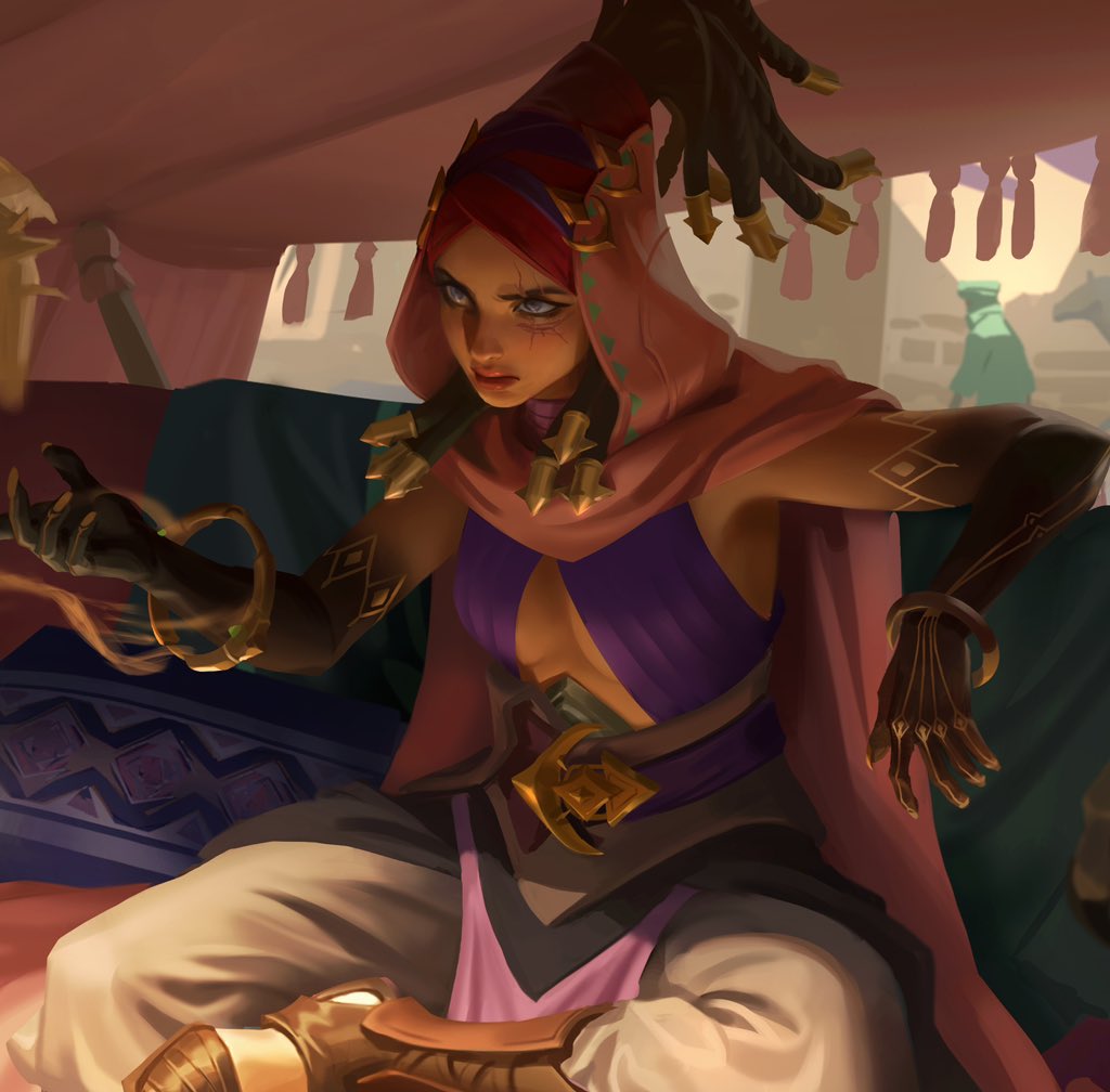 HouChina2's tweet image. Try to illustrate the previous desert girl. Can you read the story?