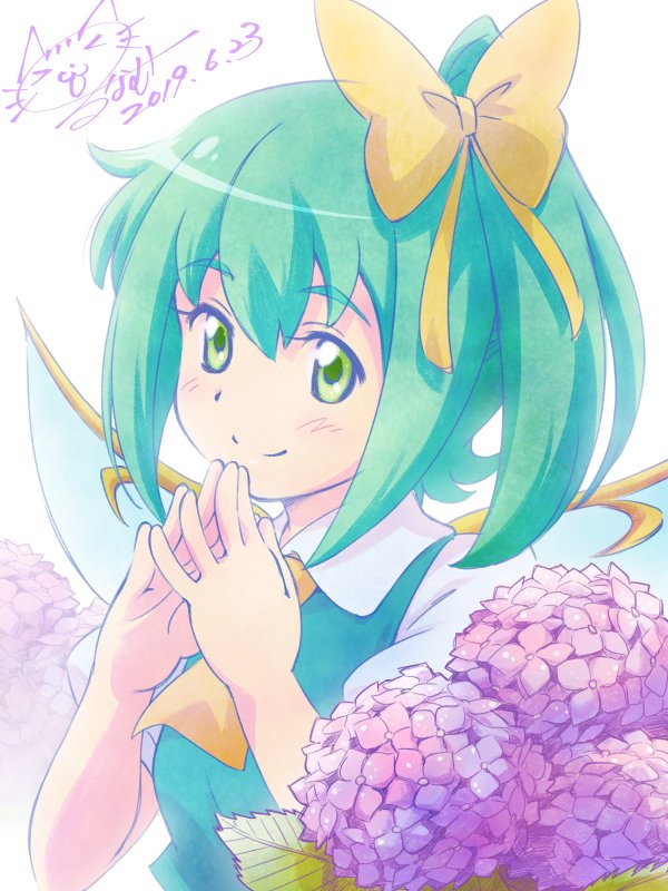 霧雨魔理沙 「そういえば 6/6の「あじさいの日」に載せ忘れてしまってたので 今さらだけど上げ」|るなむーのイラスト