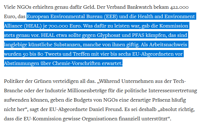 BuUmMst's tweet photo. Über die parteiische Einflussnahme der @EU_Commission zum Totalherbizid #Glyphosat wird in den #NGOFiles nur hinter Paywall berichtet.
(Nicht dass @vonderleyen sich noch rechtfertigen müsste, was Team @F__Timmermans so getrieben hat.) https://t.co/VVh45CACjE