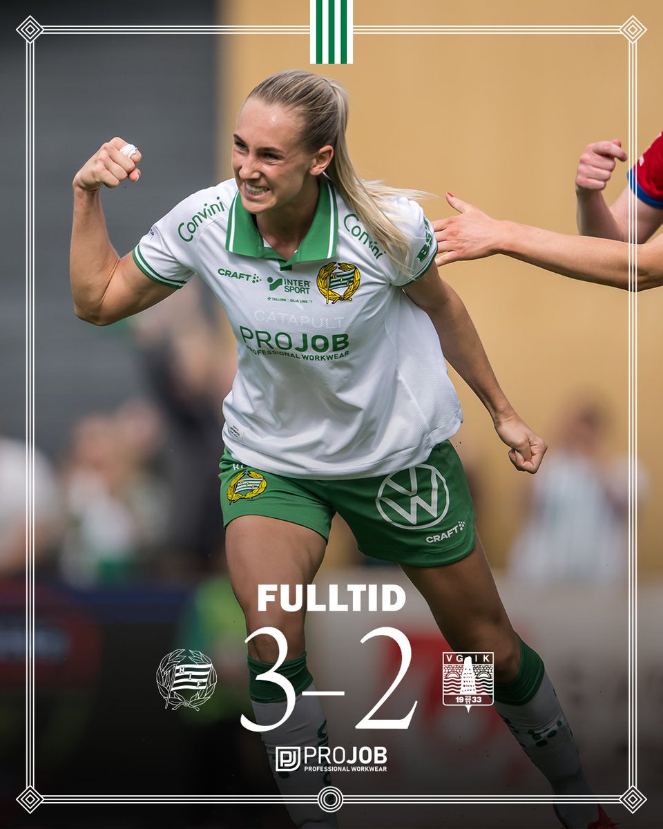 Slut – tre poäng, efter en vändning i andra som Wangerheim initierar!

#HIFVGIK | #Bajen