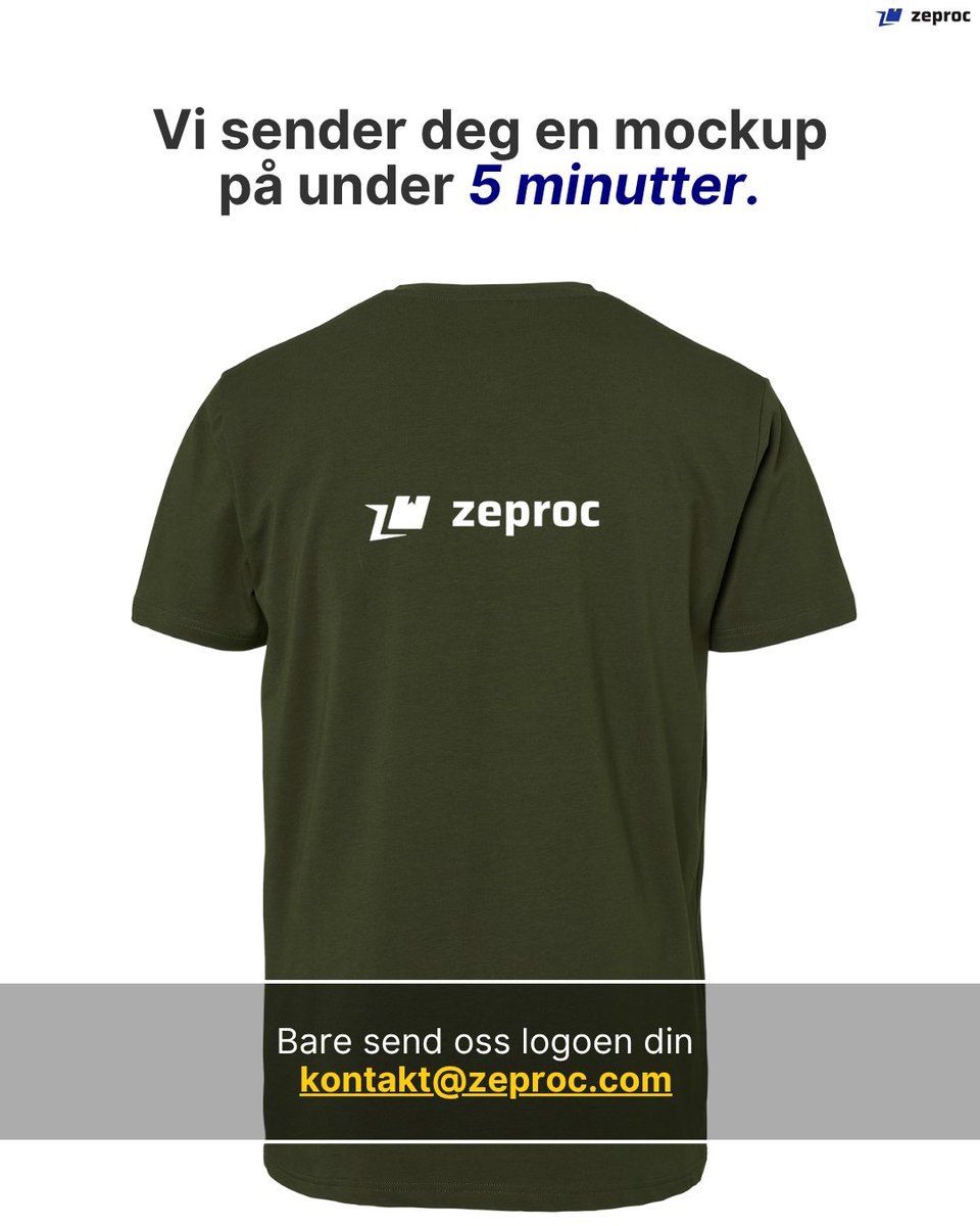 zeproc_norge's tweet image. Vil du se logoen din på en polo før du bestiller?

📩 Få en gratis mockup på under 5 minutter.
✅ kontakt@zeproc.com
✅ zurl.co/Q8WFn 

#LogoTrykk #Profilering #Zeproc #Arbeidstøy #Mockup