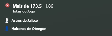 TheTipsZone_'s tweet image. Nossos amigos mexicanos não colaboraram.

Astros de Jalisco 84 - 86 Halcones de Obregon (total 170).
⛔⛔⛔