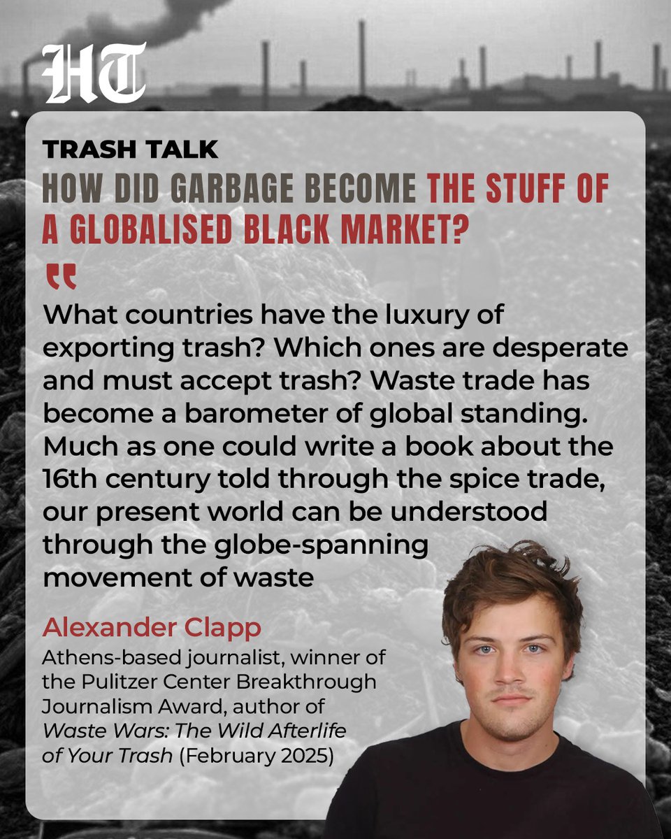 Hindustan Times (@httweets) on Twitter photo <a href="/kanika4444/">Kanika Sharma</a> ๐๏ธ Alexander Clappโs book 'Waste Wars' uncovers the wild, global black market of garbage ๐๐ธ, from toxic dumps to secret trade routes! ๐ฑ
Discover full story ๐๐ hindustantimes.com/lifestyle/art-โฆ
<a href="/kanika4444/">Kanika Sharma</a> โ๐ป | #HTwknd <a href="/kanika4444/">Kanika Sharma</a> ๐๏ธ Alexander Clappโs book 'Waste Wars' uncovers the wild, global black market of garbage ๐๐ธ, from toxic dumps to secret trade routes! ๐ฑ
Discover full story ๐๐ hindustantimes.com/lifestyle/art-โฆ
<a href="/kanika4444/">Kanika Sharma</a> โ๐ป | #HTwknd