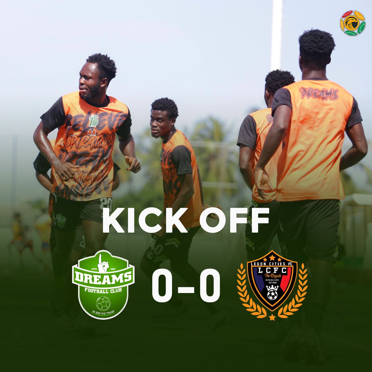 KICK-OFF | We are underway at the Tuba Astro turf 

COME ON, BELIEVERS!!! 💪

#DreamsCities

#StillBelieve☝🏾💚 | #IGWT | #DFC15
