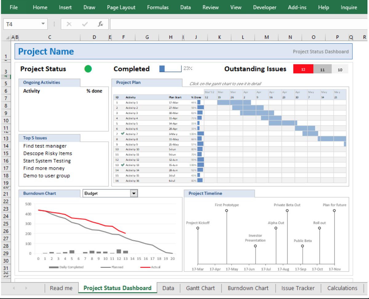 eloquenscom's tweet image. 📊 Excel Project Management Dashboard
✔️ Gantt chart
✔️ KPIs
✔️ Task + deadline tracker
By Rahim Zulfiqar Ali — just $40
👉 eloquens.com/tool/2v2YhAY0/…

#PMTools #ExcelDashboard #ProjectTracking #GanttChart #RahimZulfiqarAli